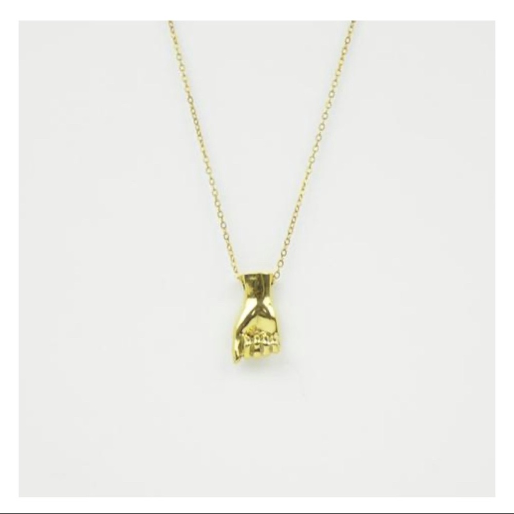 MONSERAT DE LUCCA BRASS “S” NECKLACE